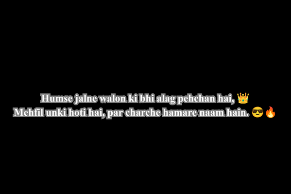 Royal Attitude Shayari 2 Line