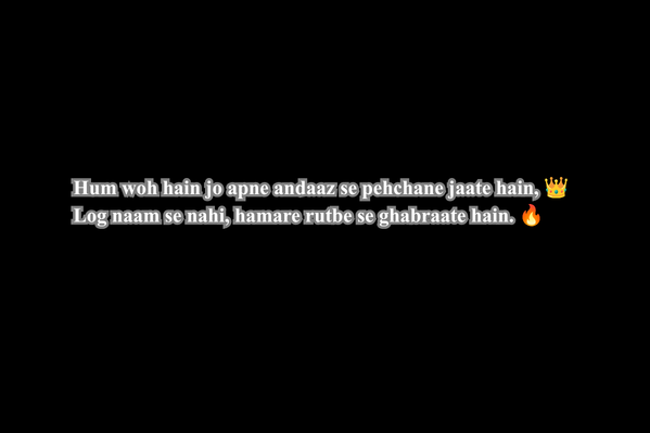 Royal Attitude Shayari 2 Line