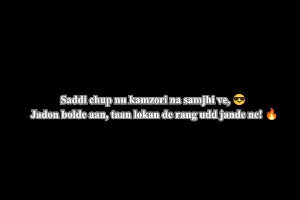 2 lines Badmashi Shayari in Punjabi