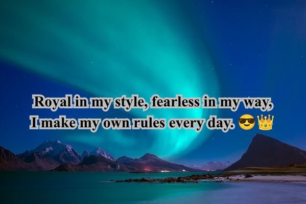 Royal Attitude Shayari in English