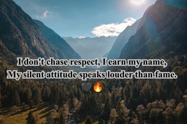 Royal Attitude Shayari in English
